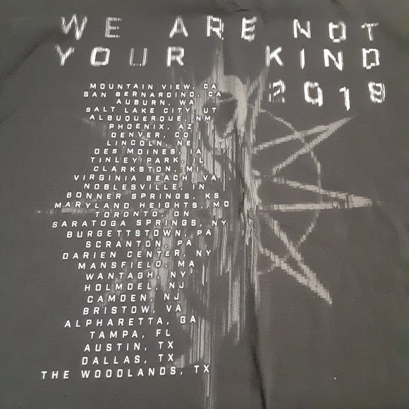 Slipknot We are Not Your Kind 2019 Concert Tour T Shirt in Men's Size 2XL - Picture 4 of 6